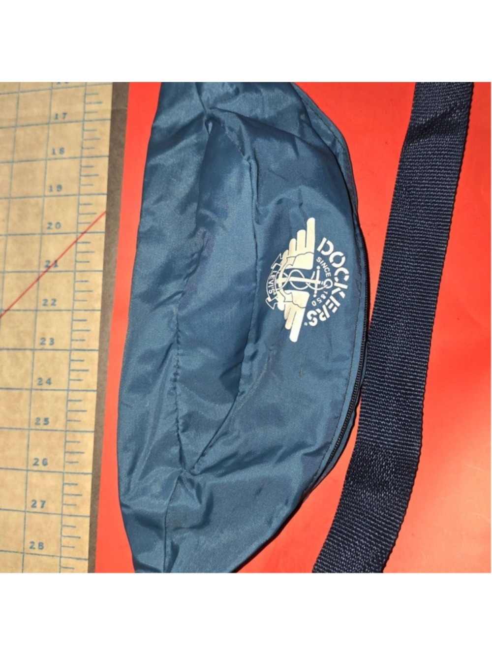 Vintage Dockers Levis Waist Fanny pack Bag Navy Blue